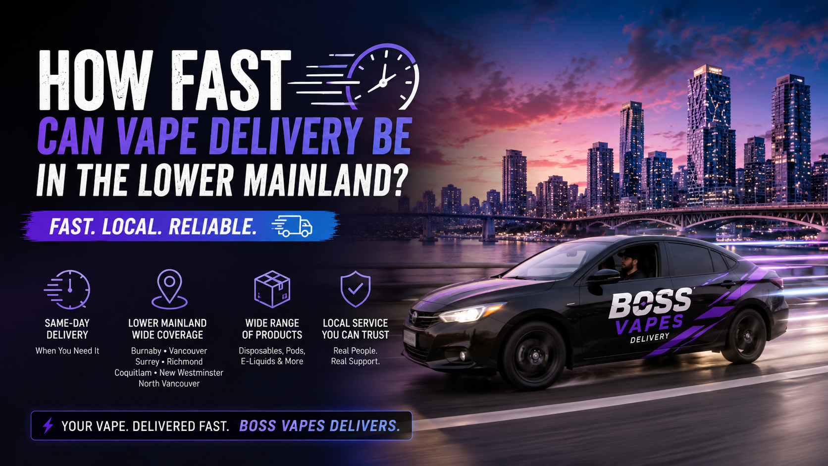 How Fast Can Vape Delivery Be in the Lower Mainland?