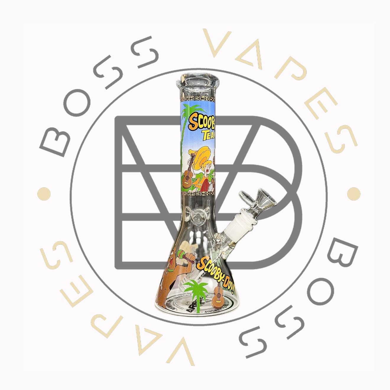 10" 5mm Arsenal Ghost Chasers Glass Bong