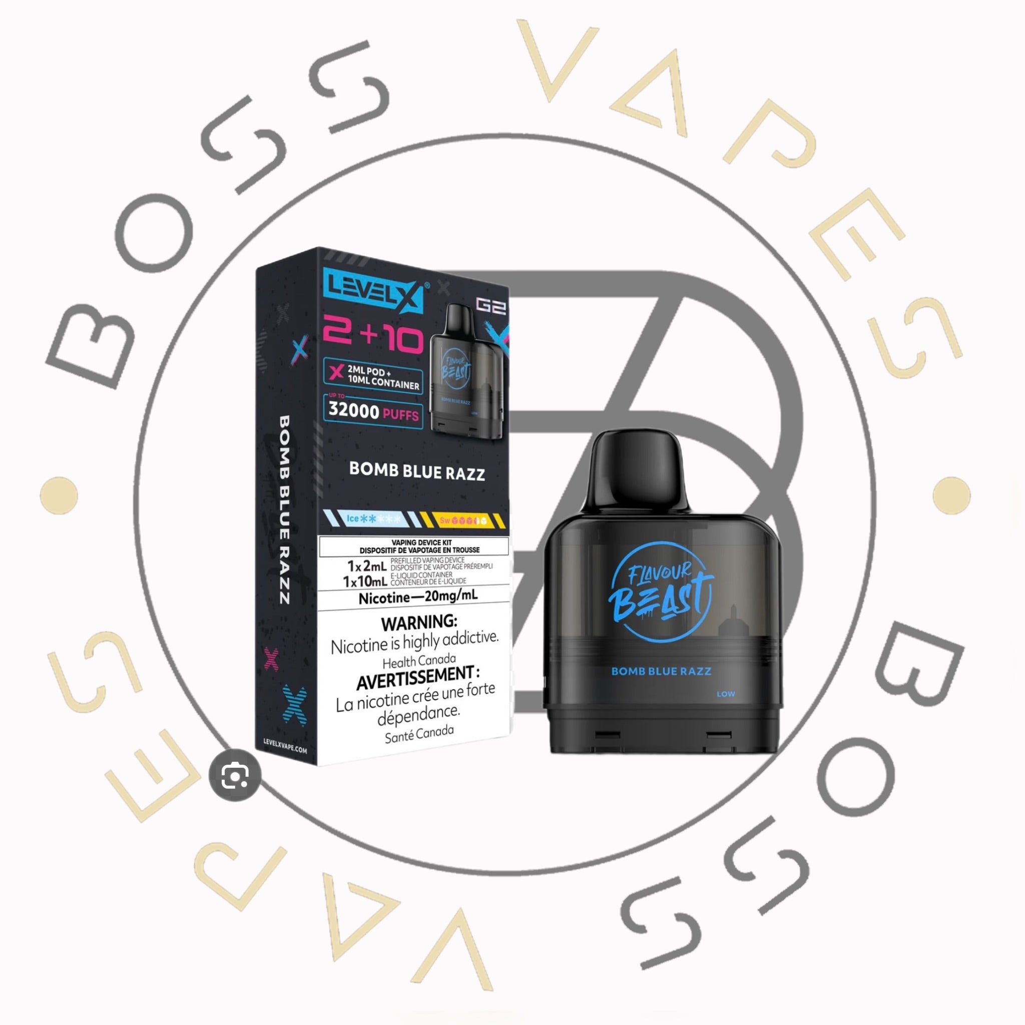 Flavour Beast Level X G2 Pod 2+10mL Closed Pod