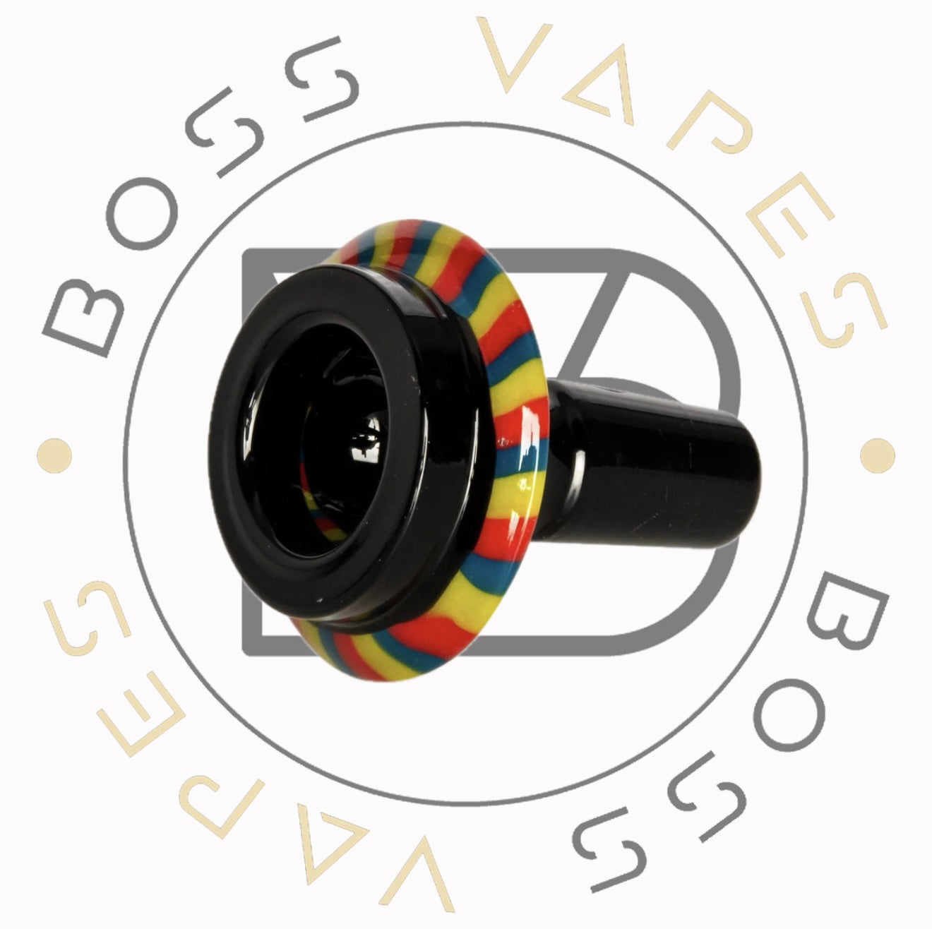 14mm Glass Multicolor Spacecraft Bowl W/ Built in Screen