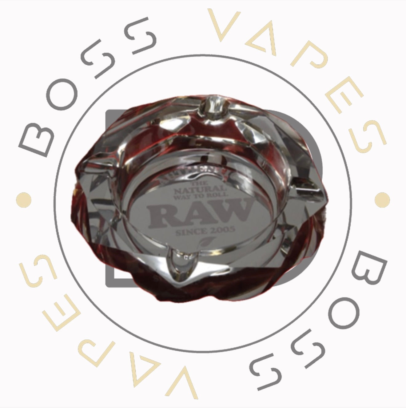 RAW Darkside Glass Ashtray