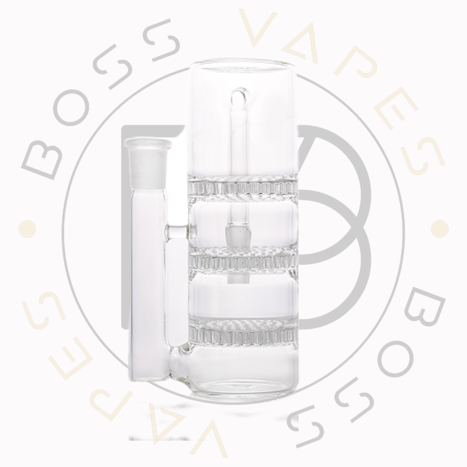 Ash Catcher with Triple Honeycomb Perc, 14 mm M – 14 mm F