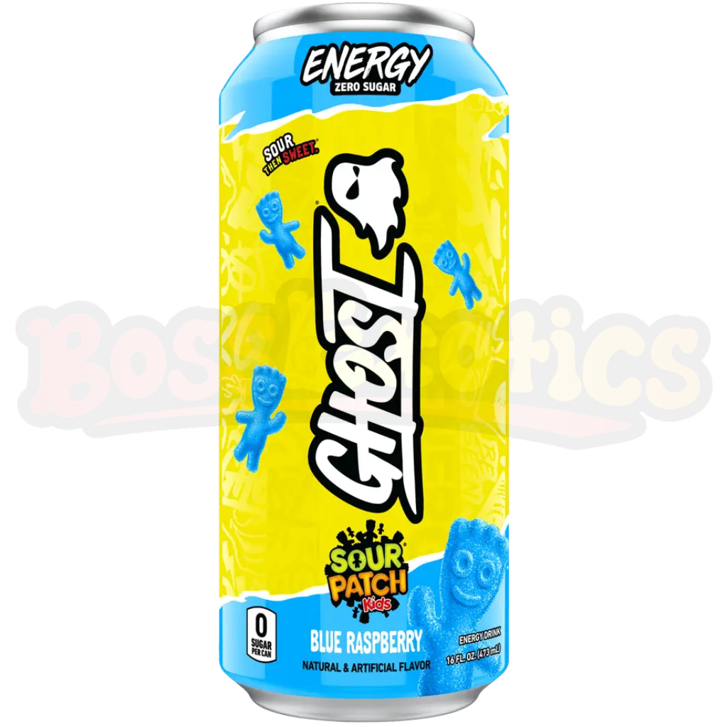 GHOST Energy Drink Sour Patch Kids Blue Raspberry (473ml) : American