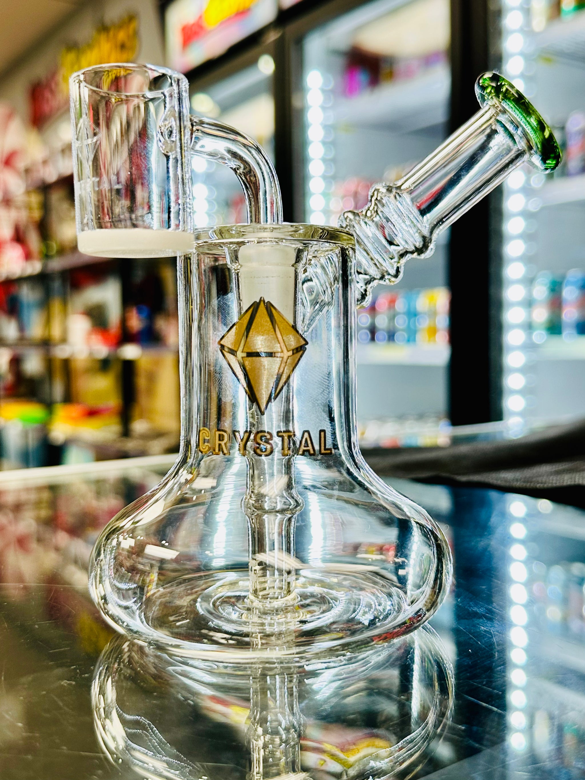 5.5" Dabrig with Thick Bottom Quartz Banger by Crystal