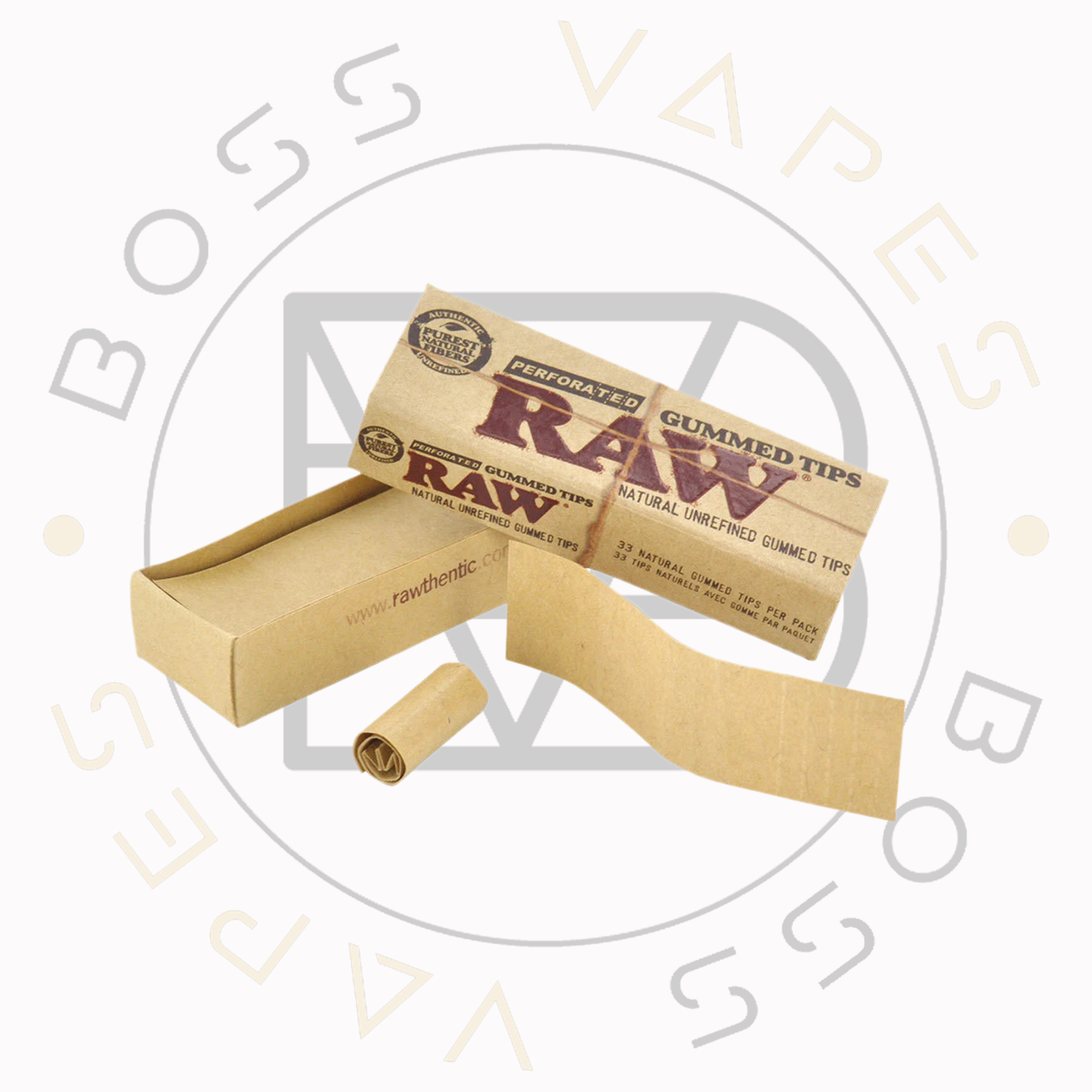 RAW Perforated GUMMED TIPS