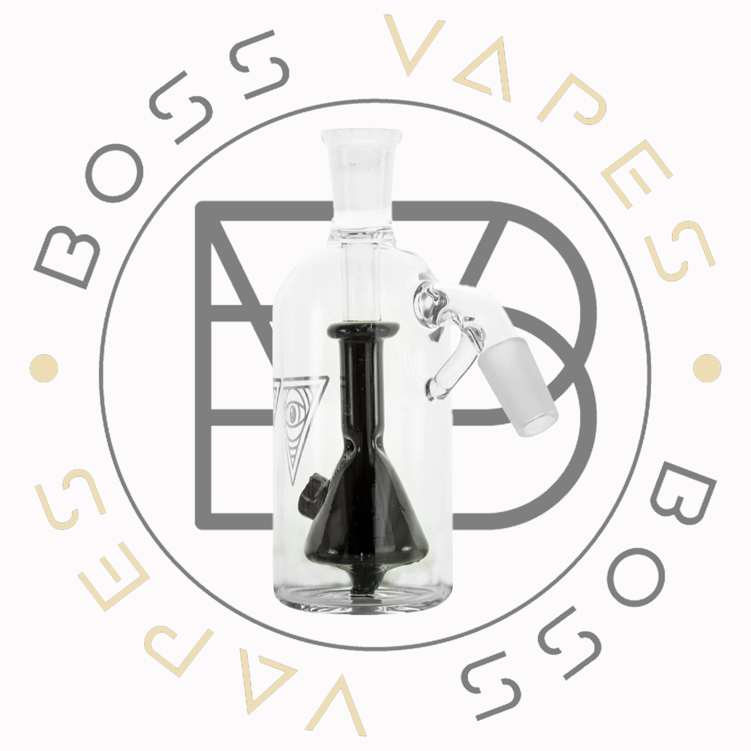 Red Eye Glass 14mm 45° 'Bong In A Bottle' Ash Catcher