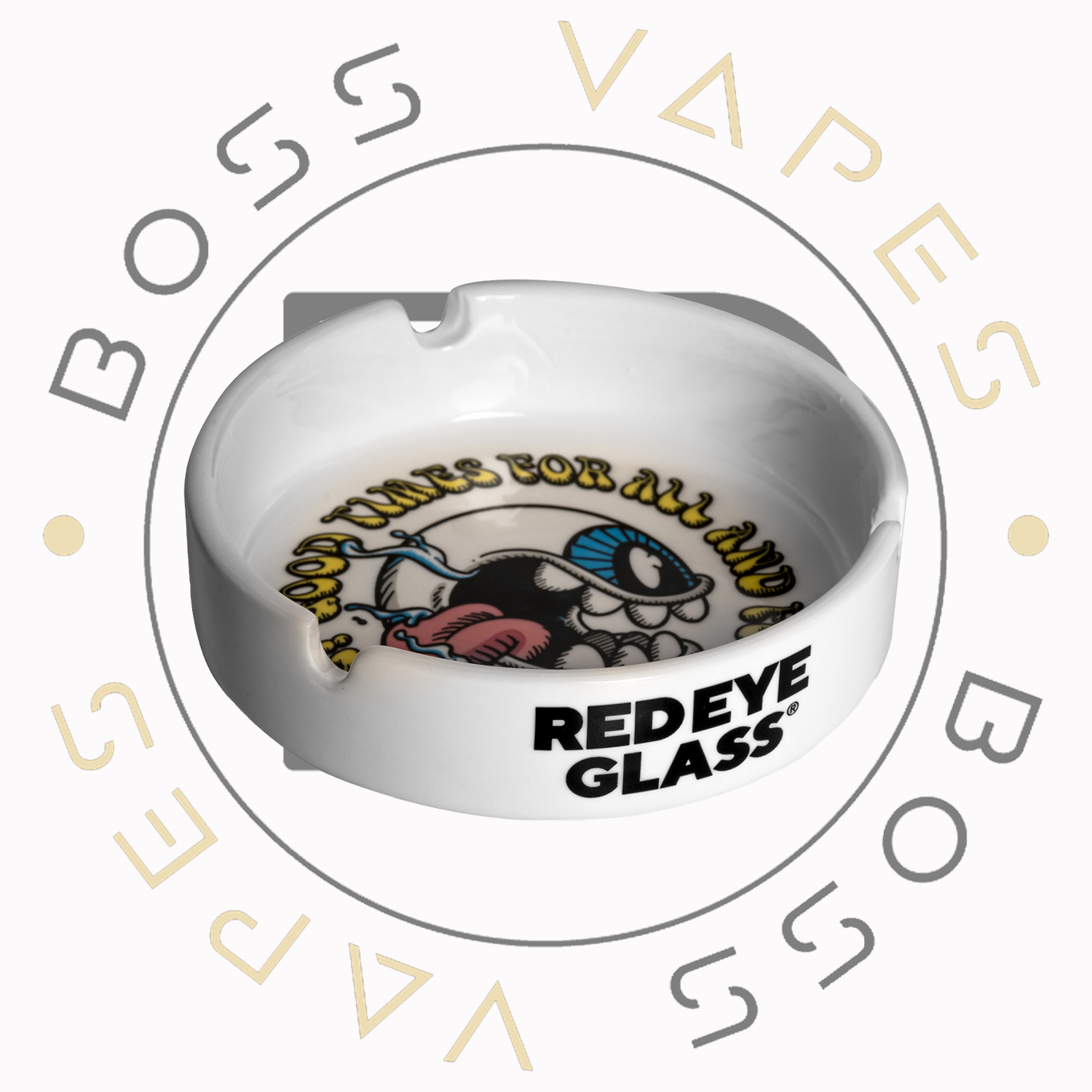 Red Eye Glass® ‘Good Times’ Ceramic Ashtray