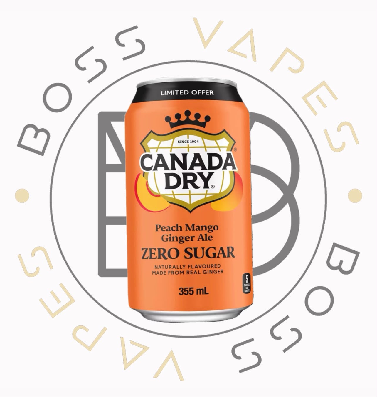 Canada Dry Peach Mango Zero Sugar (355ml)