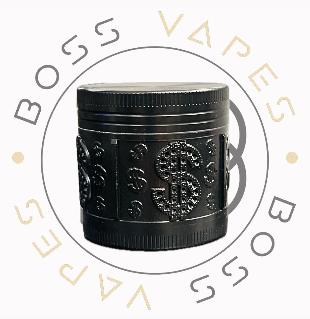 Dollar Sign Grinder (40 mm x 39 mm) 4 parts - Black