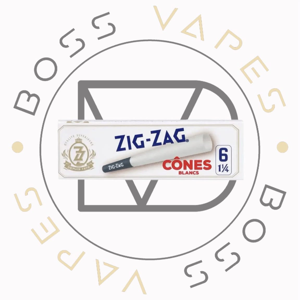 ZIG ZAG PRE-ROLLED CONES (24PK) - WHITE