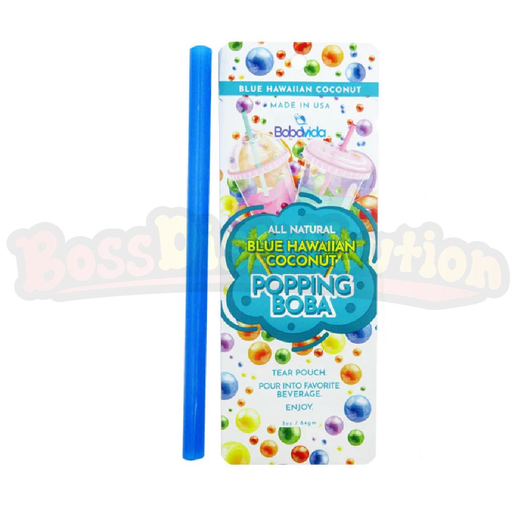 Popping Boba Single Serve Pouches - Blue Hawaiian Coconut (84g)