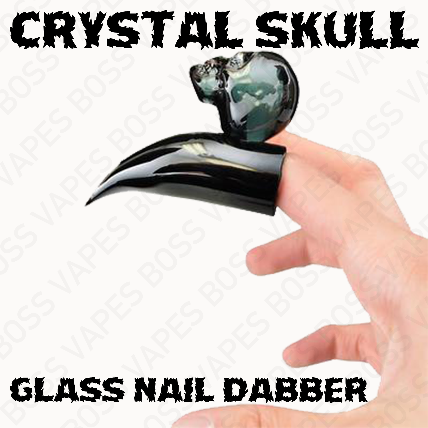 Crystal Skull Glass Nail Dabber – Assorted Colors - Boss Vapes