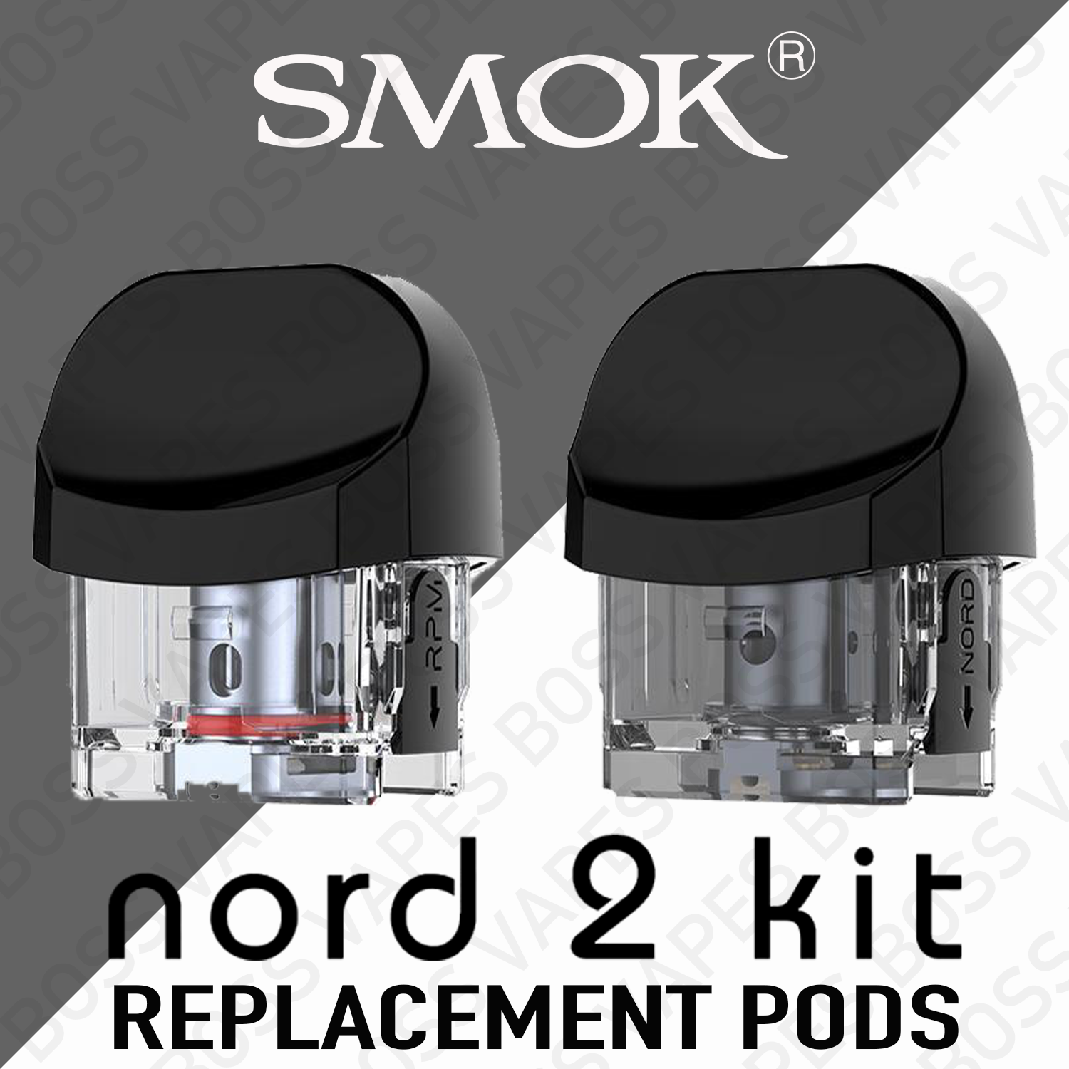 SMOK NORD 2 EMPTY POD (Pods Priced Individually) - Boss Vapes