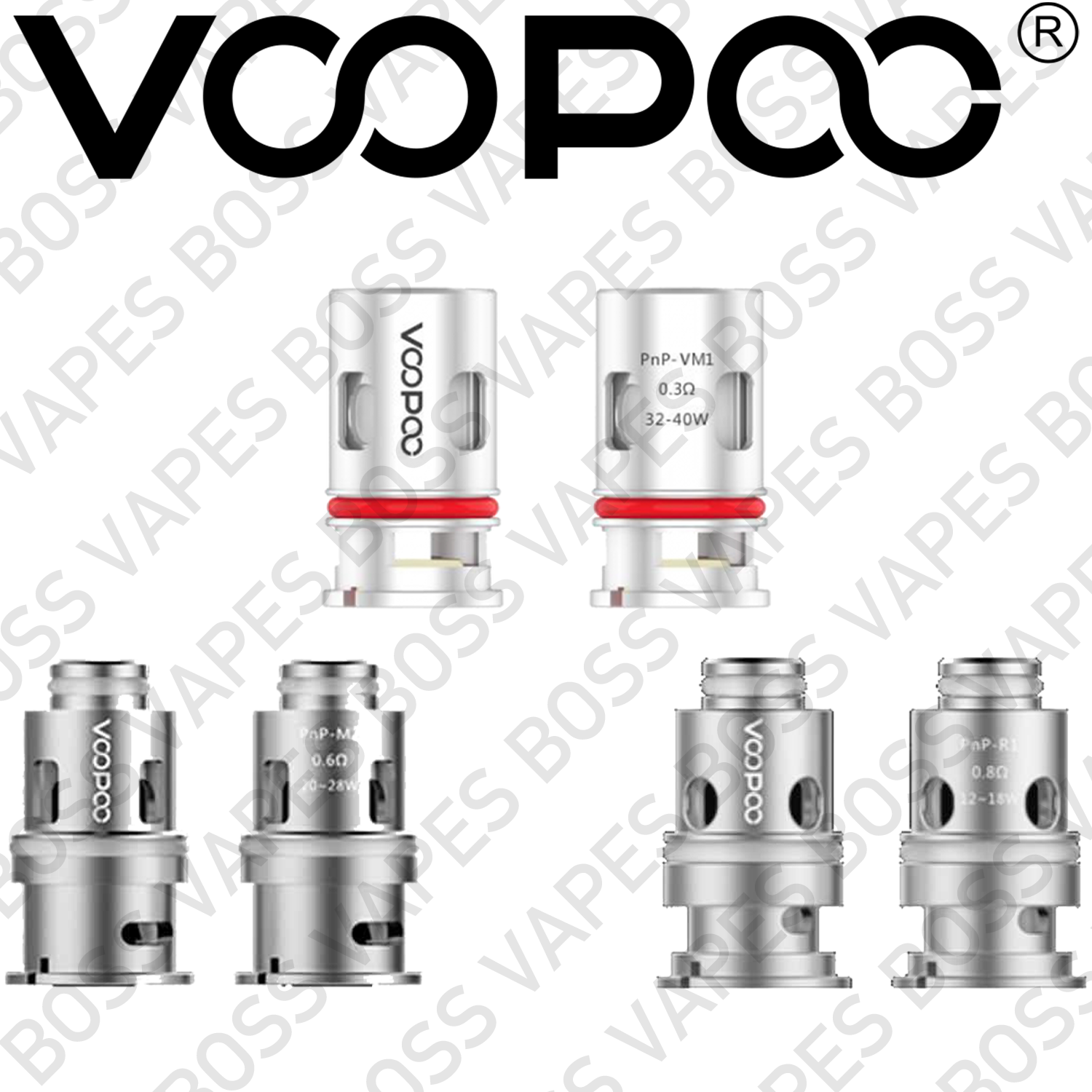 VOOPOO VINCI PNP COILS (PRICE PER COIL) - Boss Vapes