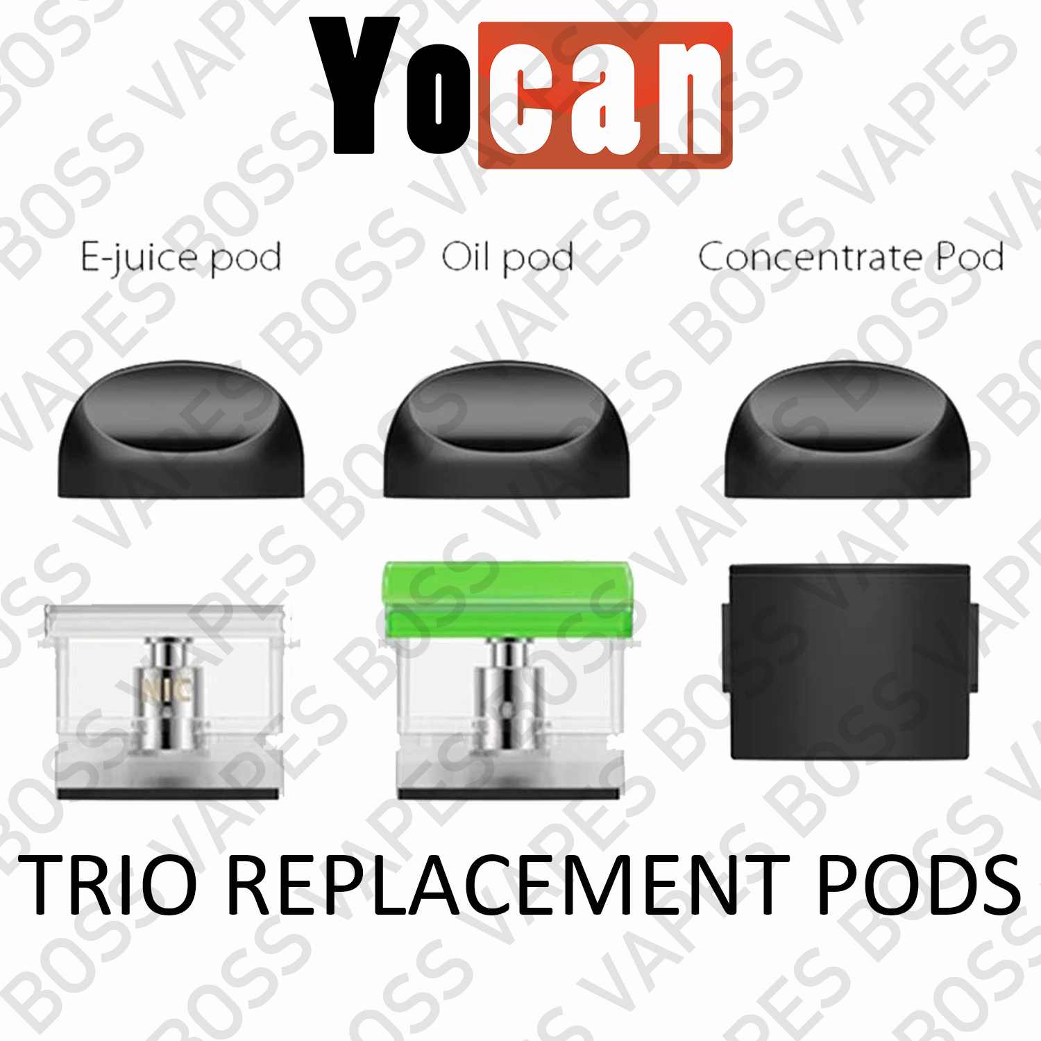 YOCAN TRIO REPLACEMENT POD (PODS PRICED INDIVIDUALLY) - Boss Vapes